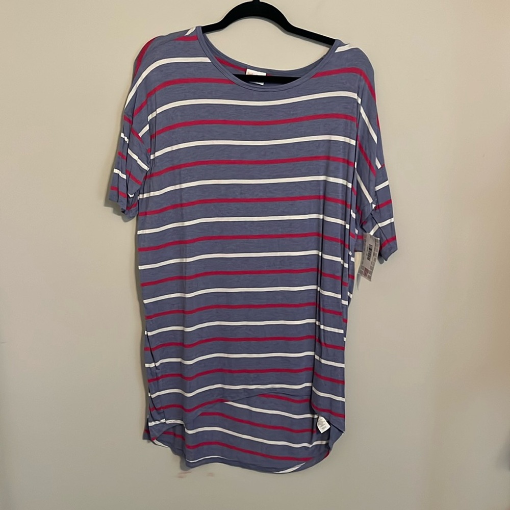 M Striped LuLaRoe Tunic